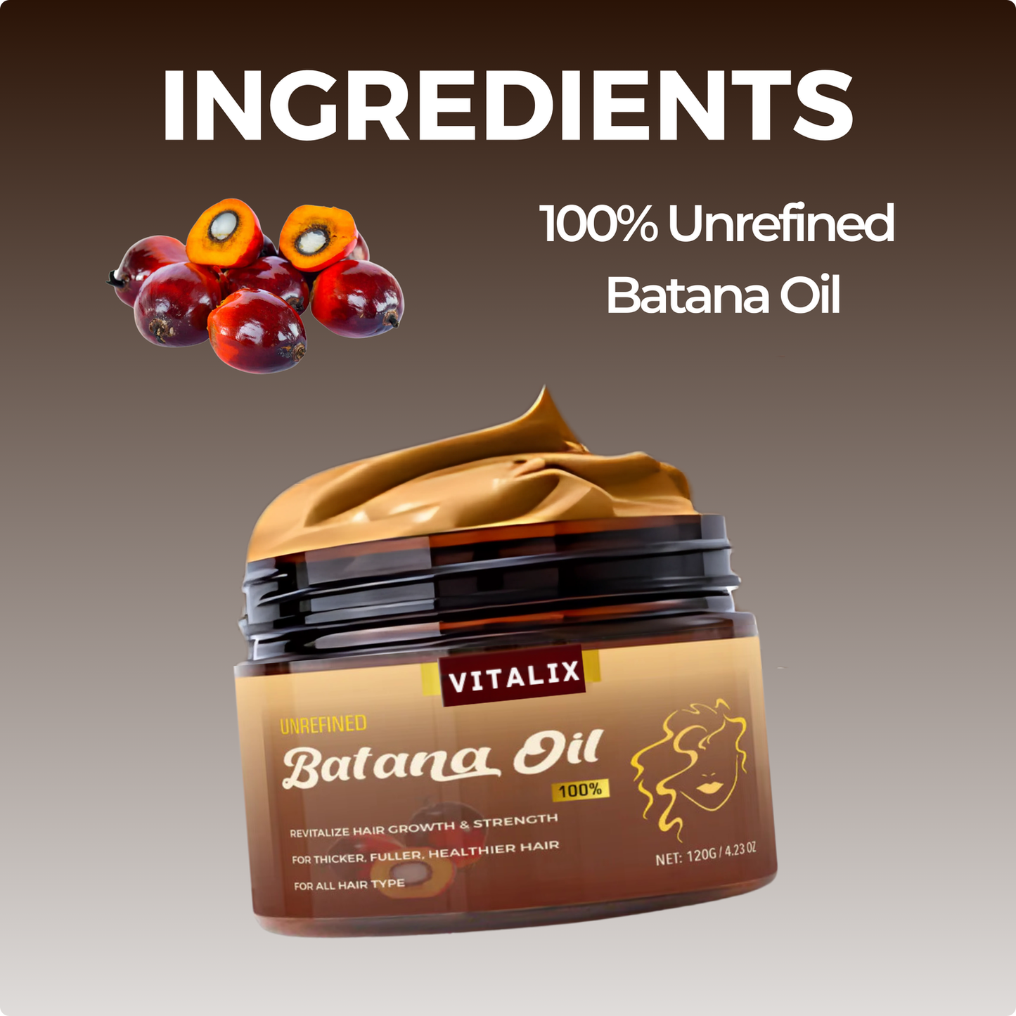 Vitalix Batana™ Natural Hair Growth Oil